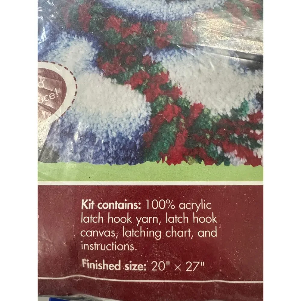 Craftways Snowman Latch Hook Kit NIP NEW 20